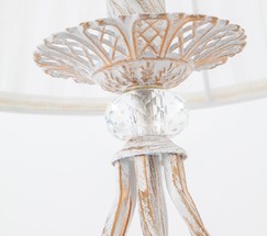 Настольная лампа 01002/1 белый с золотом