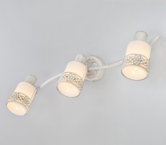 Настенный светильник 20025/3 белый с золотом