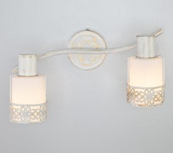 Настенный светильник 20025/2 белый с золотом