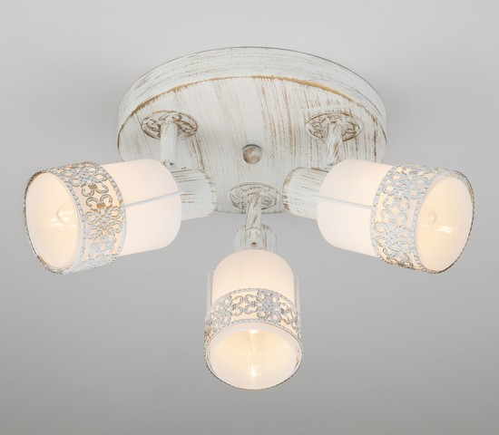 Люстра 20026/3 белый с золотом