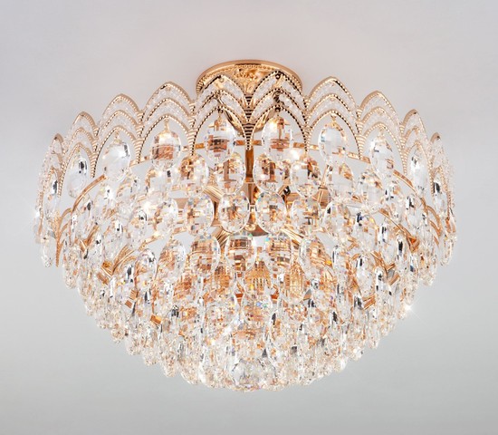 Люстра 3649/6 золото/прозрачный хрусталь  Strotskis