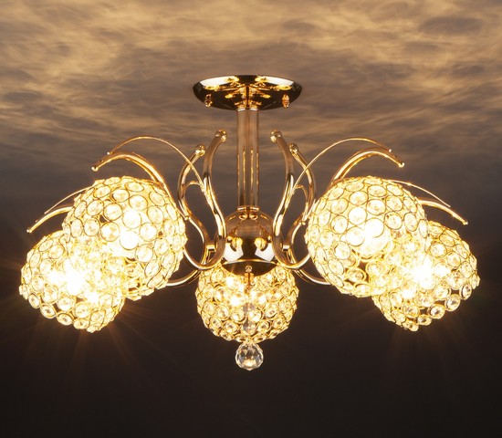 Люстра 7777/5 золото
