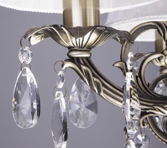 Люстра 3646/5 античная бронза/прозрачный хрусталь