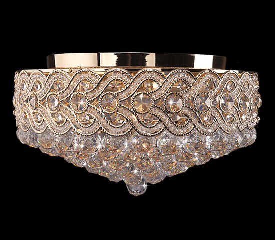 Люстра 3296/8 золото/прозрачный  хрусталь Strotskis