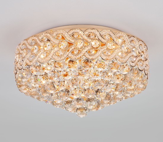 Люстра 3296/8 золото/прозрачный  хрусталь Strotskis