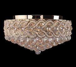 Люстра 3296/8 золото/прозрачный  хрусталь Strotskis