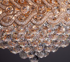 Люстра 3296/8 золото/прозрачный  хрусталь Strotskis