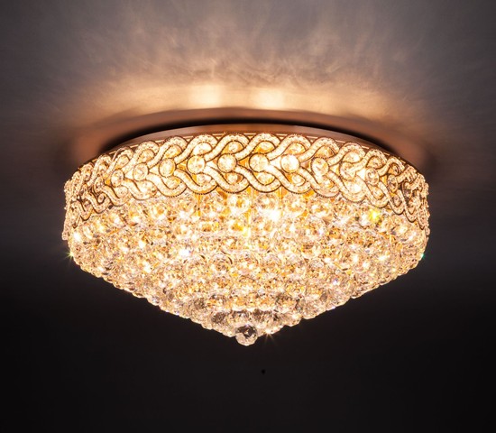 Люстра 3296/16 золото/прозрачный хрусталь Strotskis