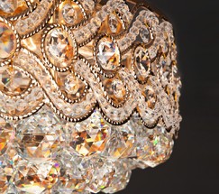 Люстра 3296/16 золото/прозрачный хрусталь Strotskis