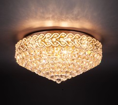 Люстра 3296/16 золото/прозрачный хрусталь Strotskis