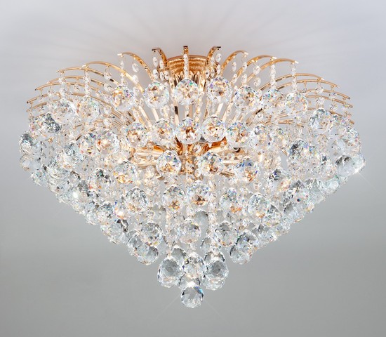 Люстра 3299/9 золото/прозрачный хрусталь Strotskis