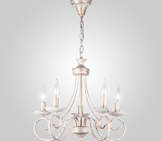 Люстра 22404/5 белый с золотом