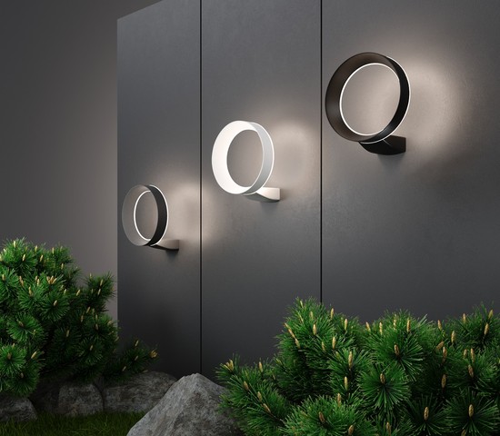 Универсальный уличный светильник 1710 TECHNO LED Ring серый