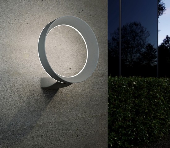 Универсальный уличный светильник 1710 TECHNO LED Ring серый