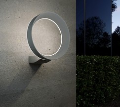 Универсальный уличный светильник 1710 TECHNO LED Ring серый