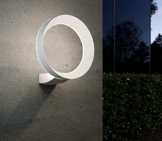 Универсальный уличный светильник 1710 TECHNO LED Ring белый