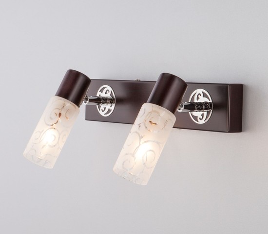 Настенный светильник 21130/2 хром/венге