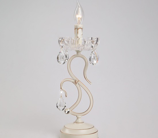 Настольная лампа 12205/1T белый Strotskis