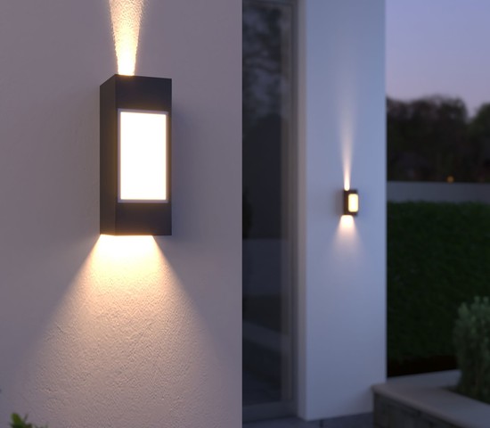 Универсальный уличный светильник 1638 TECHNO LED чёрный