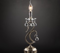 Настольная лампа 12505/1T античная бронза Strotskis