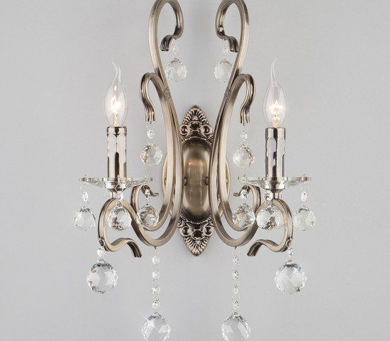 Настенный светильник 12505/2 античная бронза Strotskis