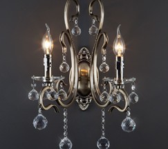 Настенный светильник 12505/2 античная бронза Strotskis