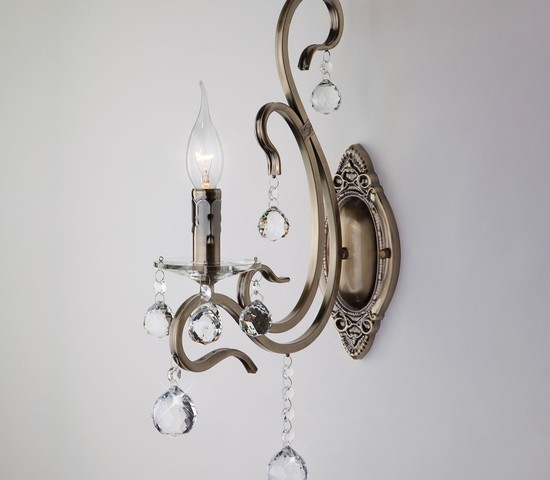 Настенный светильник 12505/1 античная бронза Strotskis