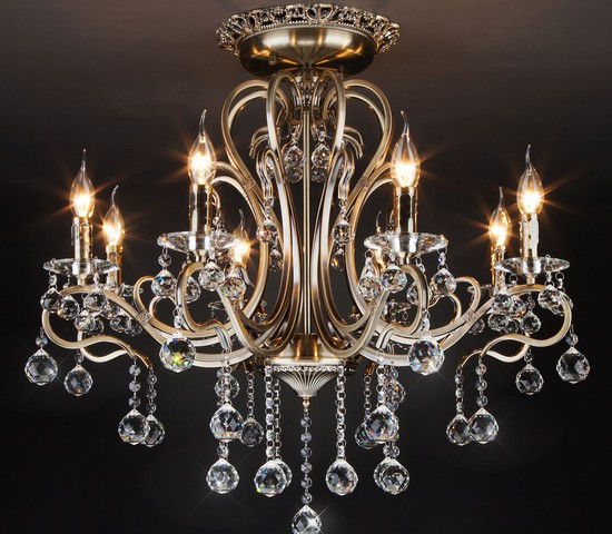 Люстра 12505/8 античная бронза Strotskis