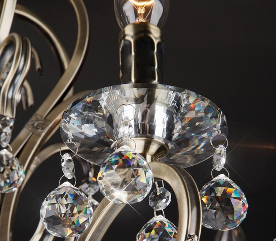 Люстра 12505/8 античная бронза Strotskis