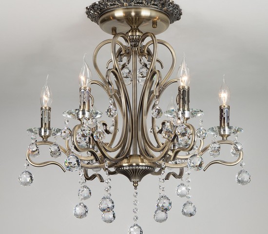 Люстра 12505/6 античная бронза Strotskis