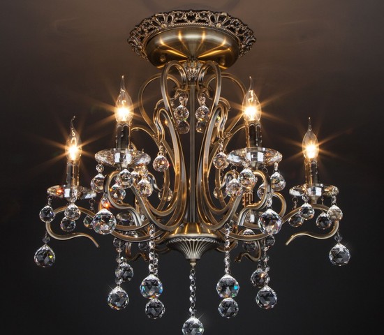 Люстра 12505/6 античная бронза Strotskis