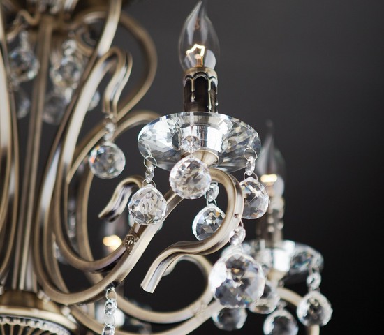 Люстра 12505/6 античная бронза Strotskis