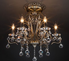 Люстра 12505/6 античная бронза Strotskis