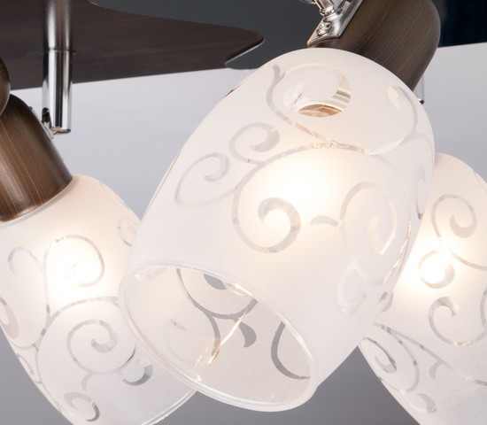 Люстра 60301/4 хром/венге