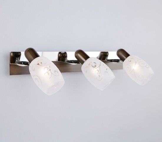 Настенный светильник 60301/3 хром/венге