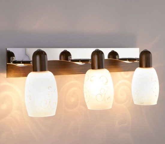 Настенный светильник 60301/3 хром/венге