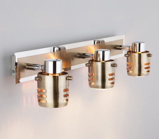 Настенный светильник 23463/3 хром/античная бронза