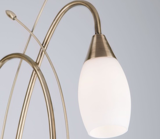 Торшер 22080/2F античная бронза