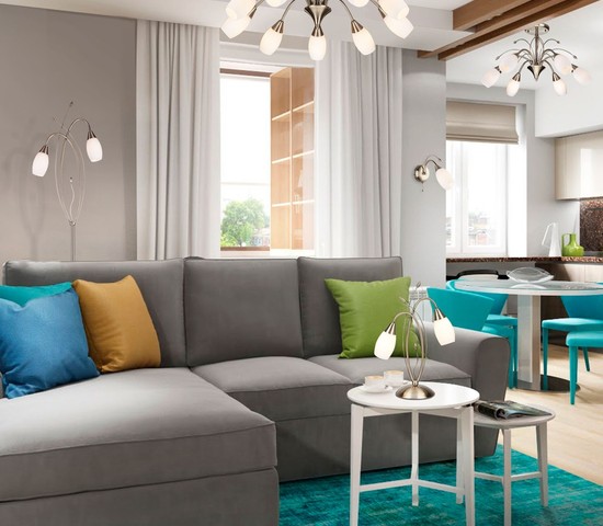 Торшер 22080/2F античная бронза