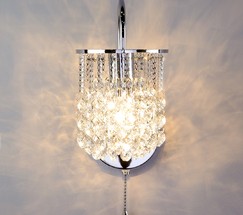 Настенный светильник 3222/1 хром Strotskis