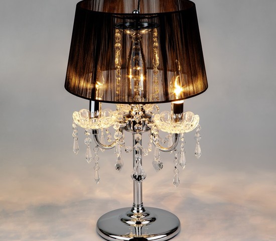 Настольная лампа 2045/3T хром/черный настольная лампа