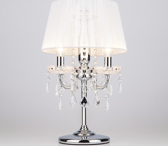 Настольная лампа 2045/3T хром/белый настольная лампа