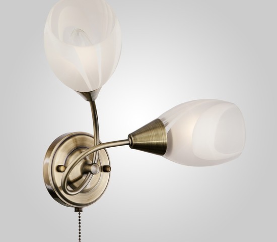 Настенный светильник 2275/2 античная бронза