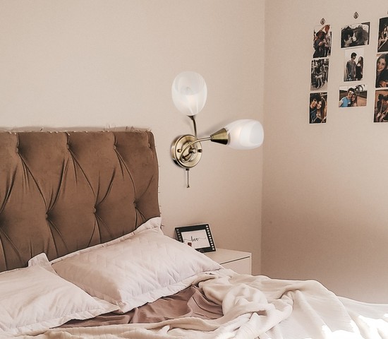 Настенный светильник 2275/2 античная бронза