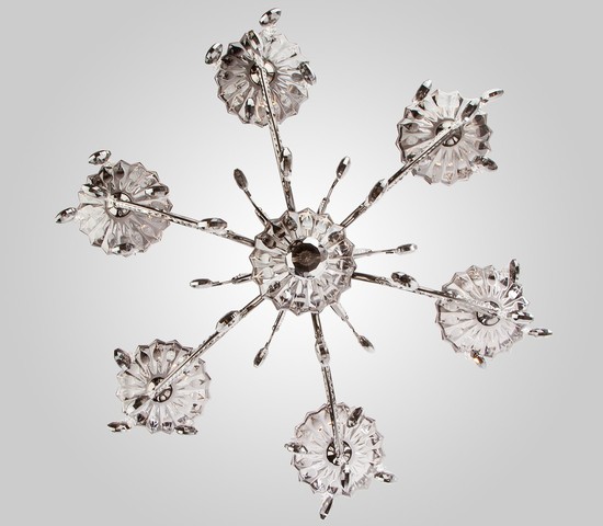 Люстра 3426/6 черный жемчуг/дымчатый хрусталь Strotskis