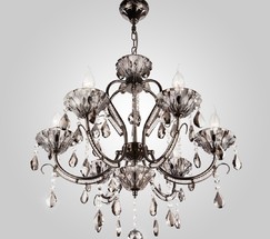 Люстра 3426/6 черный жемчуг/дымчатый хрусталь Strotskis