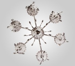 Люстра 3426/6 черный жемчуг/дымчатый хрусталь Strotskis