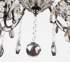 Люстра 3426/6 черный жемчуг/дымчатый хрусталь Strotskis