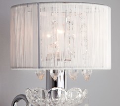 Настенный светильник 2045/1 хром/белый