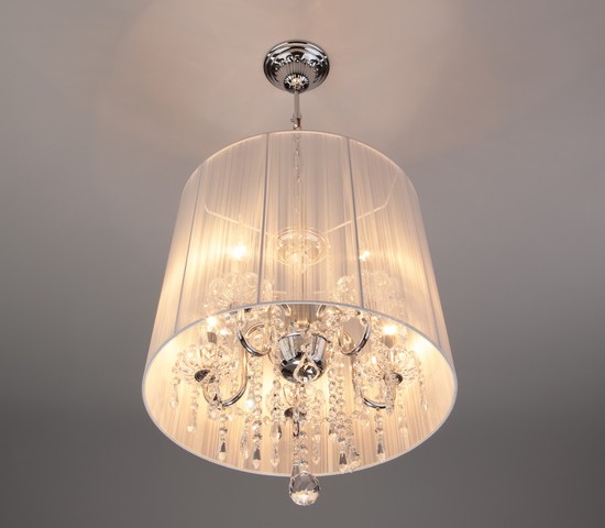 Люстра 2045/5 хром/белый